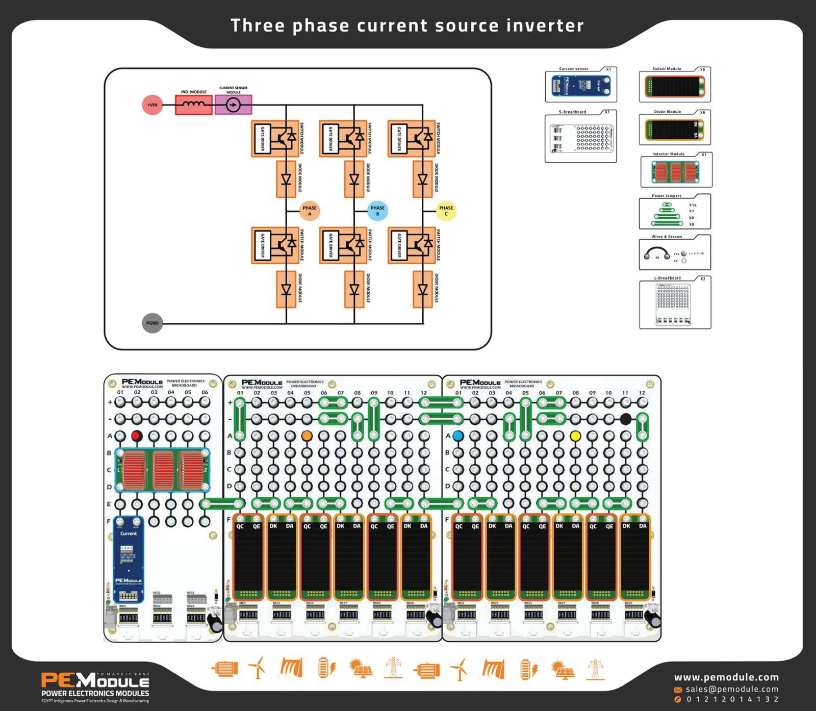 Plugy System Three Phase Current source inverter