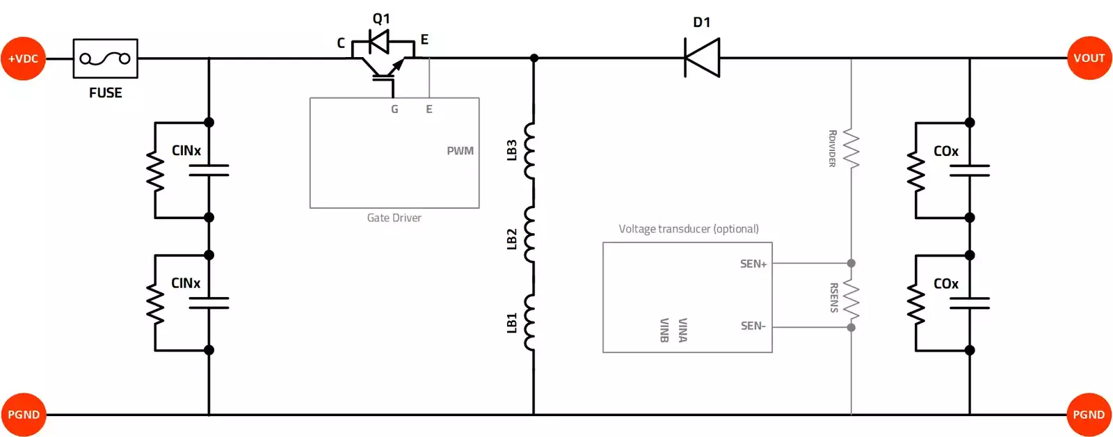 Buck-Boost converter Schematic